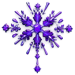 Purple Snowflake PNG Mnj