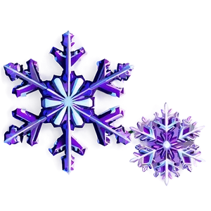 Purple Snowflake PNG Uxk