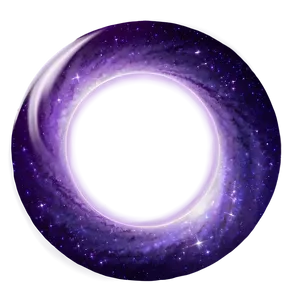 Purple Space Galaxy Border PNG Asp