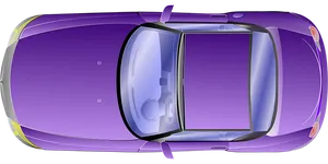 Purple Sports Car Top View PNG image