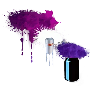 Purple Spray Paint PNG 11