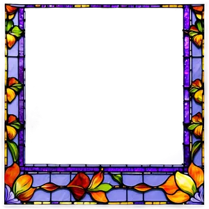 Purple Stained Glass Border PNG Pwa38 PNG