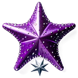 Purple Star Shine PNG Xjx