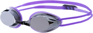 Purple Swimming Goggles Product View PNG image