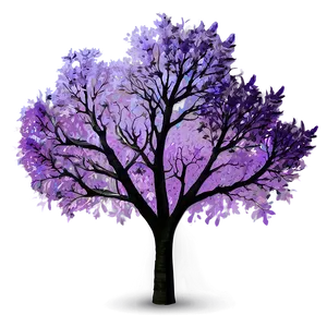 Purple Tree PNG Vtx