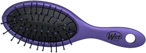 Purple Wet Brush Hair Detangler PNG image