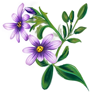 Purple Wildflower PNG Hbr