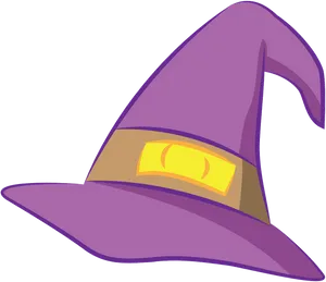 Purple Witch Hat Cartoon PNG image