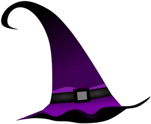 Purple Witch Hat Illustration PNG image