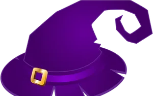 Purple Witch Hat Illustration PNG image