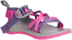 Purpleand Pink Sport Sandal PNG image