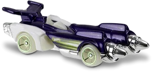 Purpleand White Rocket League Car PNG image