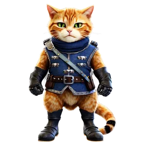 Puss In Boots Ready For Battle Png 05232024 PNG image