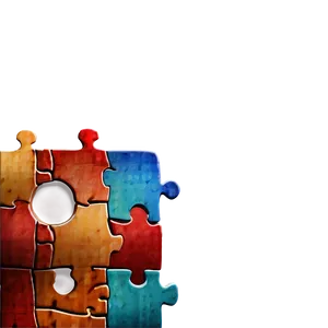 Puzzle Piece Border PNG Vna49 PNG
