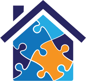 Puzzle Piece Home Icon PNG image