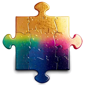 Puzzle Piece With Glitter Png Xlh PNG image