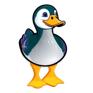 Quacking Duck Cartoon PNG Yhr