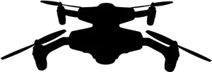 Quadcopter Drone Silhouette PNG image