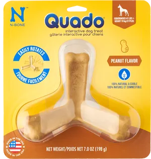 Quado Dog Treat Packaging PNG image