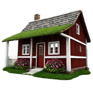 Quaint Farm Cottage PNG 05242024