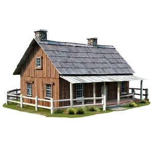 Quaint Farm Cottage PNG Ylw85
