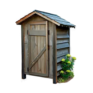 Quaint Garden Outhouse Png Vpk PNG image