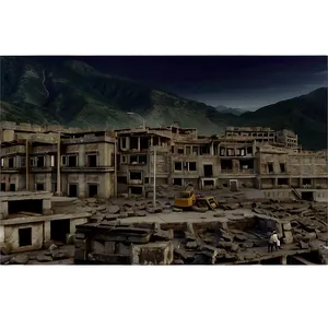 Quake-damaged City PNG Orn4 PNG