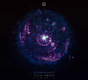 Quantaloop Fully Aware Remixed Album Cover PNG image