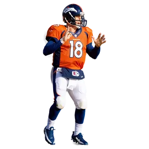 Quarterback Peyton Manning Action Shot Png 06252024 PNG image