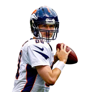 Quarterback Peyton Manning Action Shot Png Msq75 PNG image