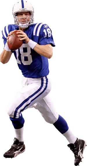 Quarterback Readyfor Pass PNG image