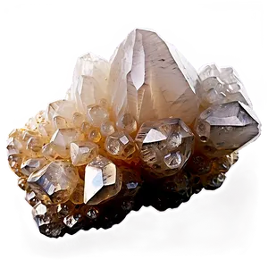 Quartz Crystal Cluster PNG 06132024