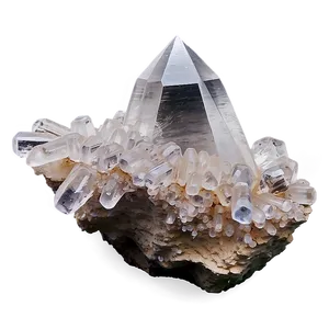 Quartz Crystal Cluster PNG 68