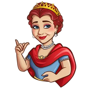 Queen Cartoon Character PNG Pof94