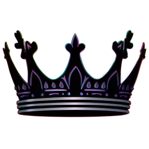 Queen Crown Silhouette Art PNG 06292024