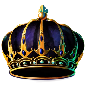 Queen Crown Silhouette Decoration PNG 06292024 PNG
