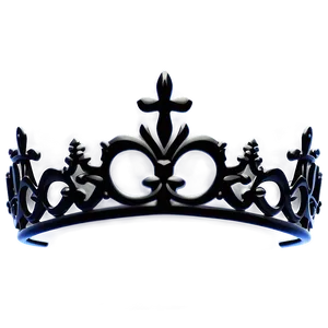 Queen Crown Silhouette PNG Black 22