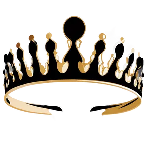 Queen Crown Silhouette PNG Glam 18