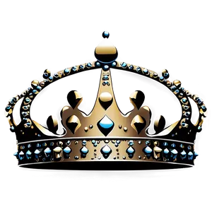 Queen Crown Silhouette PNG Gold Frb5 PNG