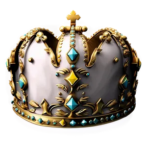 Queen Crown Silhouette PNG Gold Xce33 PNG
