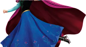 Queen Elsa Frozen Twirl PNG image