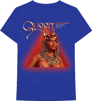 Queen Nicki Minaj Tshirt Design PNG image