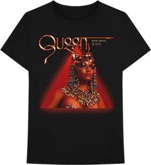 Queen Nicki Minaj Tshirt Design PNG image