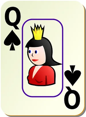 Queenof Spades Playing Card