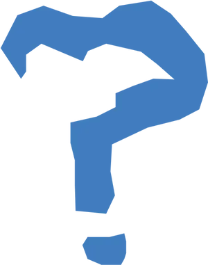 Question Mark Abstract Blue PNG image