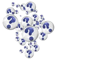 Question Mark Bubbles Abstract
