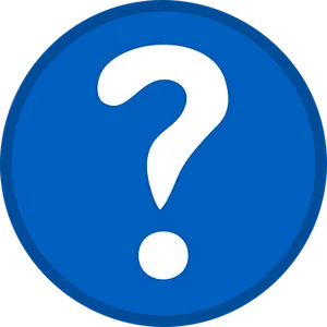 Question Mark Icon Blue Background