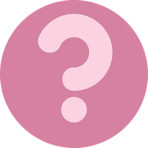 Question Mark Icon Pink Background