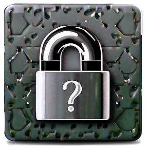 Question Mark In Lock Png 04292024 PNG image