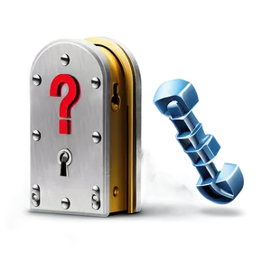 Question Mark In Lock Png 65 PNG image